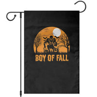 Funny Halloween Football Garden Flag Boy Of Fall American Football Player Zombie Pumpkin Bat - Wonder Print Shop
