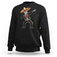 Day Of The Dead Sweatshirt Dabbing Sugar Skull Skeleton Mariachi - Wonder Print Shop
