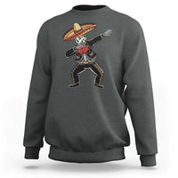 Day Of The Dead Sweatshirt Dabbing Sugar Skull Skeleton Mariachi - Wonder Print Shop