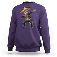 Day Of The Dead Sweatshirt Dabbing Sugar Skull Skeleton Mariachi - Wonder Print Shop