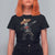 Day Of The Dead T Shirt For Women Dabbing Sugar Skull Skeleton Mariachi - Wonder Print Shop