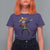Day Of The Dead T Shirt For Women Dabbing Sugar Skull Skeleton Mariachi - Wonder Print Shop