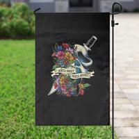 Funny Halloween Garden Flag Sorta Sweet Sorta Spooky Ghost Flower Knife Murderer - Wonder Print Shop