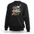 Funny Halloween Sweatshirt Sorta Sweet Sorta Spooky Ghost Flower Knife Murderer - Wonder Print Shop