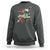 Funny Halloween Sweatshirt Sorta Sweet Sorta Spooky Ghost Flower Knife Murderer - Wonder Print Shop