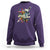 Funny Halloween Sweatshirt Sorta Sweet Sorta Spooky Ghost Flower Knife Murderer - Wonder Print Shop