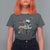Funny Halloween T Shirt For Women Sorta Sweet Sorta Spooky Ghost Flower Knife Murderer - Wonder Print Shop