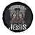 Christian Biker I Ride With Jesus Spare Tire Cover Religious Faith Motorcycle Rider Skull - Wonder Print Shop
