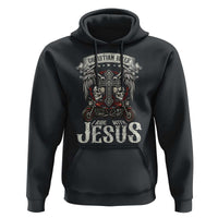 Christian Biker I Ride With Jesus Hoodie Religious Faith Motorcycle Rider Skull - Wonder Print Shop