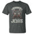 Christian Biker I Ride With Jesus T Shirt Religious Faith Motorcycle Rider Skull - Wonder Print Shop