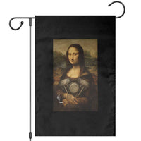 Funny Monalisa Rider Vintage Retro Motorcycle Engine Garden Flag - Wonder Print Shop