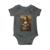 Funny Monalisa Rider Vintage Retro Motorcycle Engine Baby Onesie - Wonder Print Shop