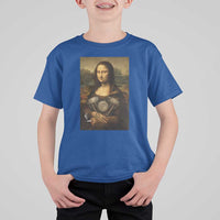 Funny Monalisa Rider Vintage Retro Motorcycle Engine T Shirt For Kid - Wonder Print Shop