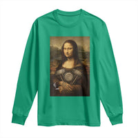 Funny Monalisa Rider Vintage Retro Motorcycle Engine Long Sleeve Shirt - Wonder Print Shop