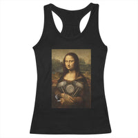 Funny Monalisa Rider Vintage Retro Motorcycle Engine Racerback Tank Top - Wonder Print Shop
