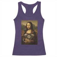 Funny Monalisa Rider Vintage Retro Motorcycle Engine Racerback Tank Top - Wonder Print Shop
