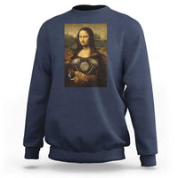 Funny Monalisa Rider Vintage Retro Motorcycle Engine Sweatshirt - Wonder Print Shop
