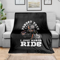 Dirt Bike Boys Throw Blanket Funny Forgive Toys I Just Wanna Ride Motocross Rider - Wonder Print Shop