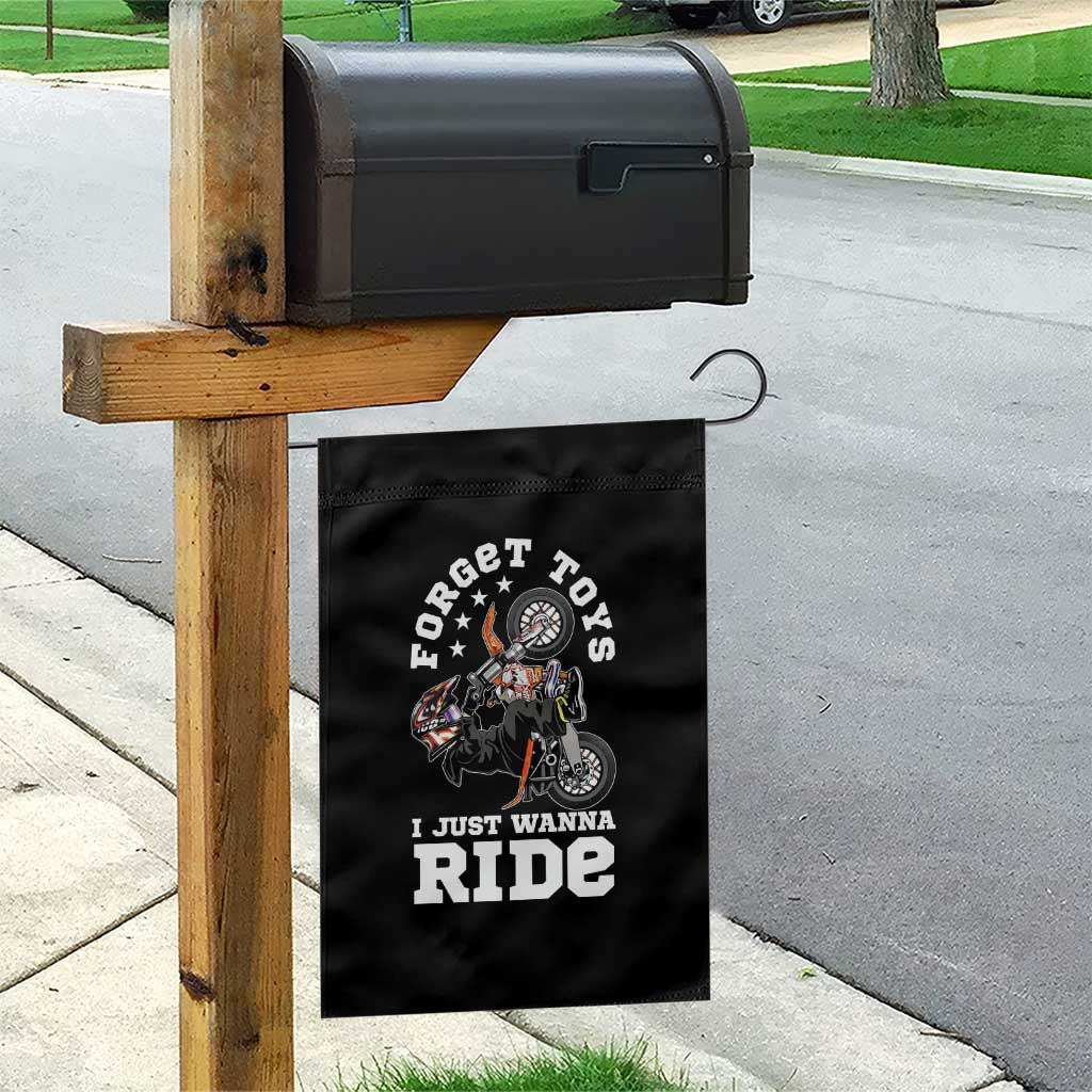 Dirt Bike Boys Garden Flag Funny Forgive Toys I Just Wanna Ride Motocross Rider - Wonder Print Shop