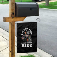 Dirt Bike Boys Garden Flag Funny Forgive Toys I Just Wanna Ride Motocross Rider - Wonder Print Shop