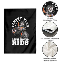 Dirt Bike Boys Garden Flag Funny Forgive Toys I Just Wanna Ride Motocross Rider - Wonder Print Shop