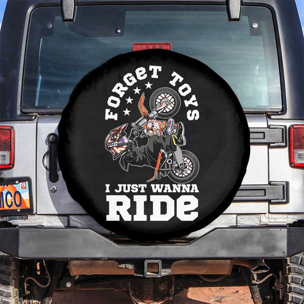 Dirt Bike Boys Spare Tire Cover Funny Forgive Toys I Just Wanna Ride Motocross Rider - Wonder Print Shop