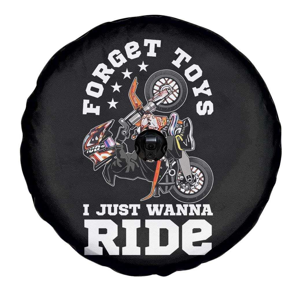 Dirt Bike Boys Spare Tire Cover Funny Forgive Toys I Just Wanna Ride Motocross Rider - Wonder Print Shop