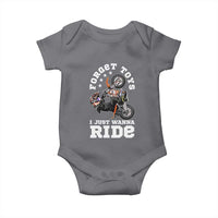 Dirt Bike Boys Baby Onesie Funny Forgive Toys I Just Wanna Ride Motocross Rider - Wonder Print Shop