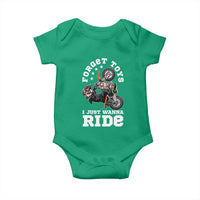 Dirt Bike Boys Baby Onesie Funny Forgive Toys I Just Wanna Ride Motocross Rider - Wonder Print Shop