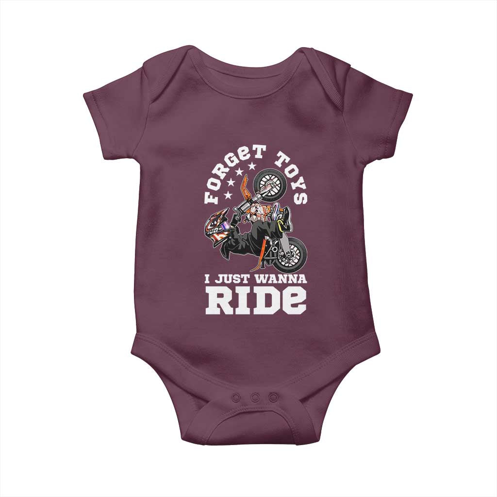 Dirt Bike Boys Baby Onesie Funny Forgive Toys I Just Wanna Ride Motocross Rider - Wonder Print Shop