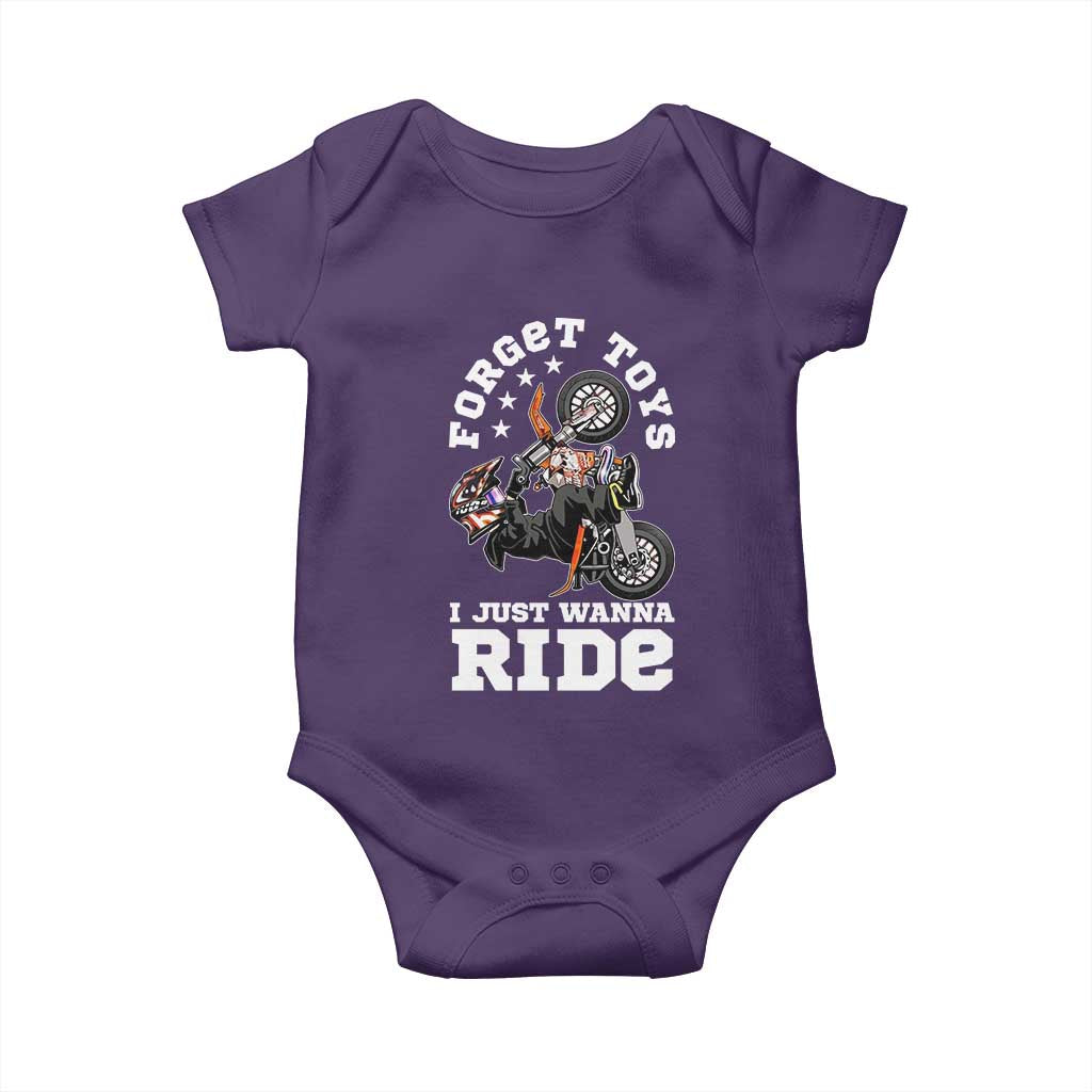 Dirt Bike Boys Baby Onesie Funny Forgive Toys I Just Wanna Ride Motocross Rider - Wonder Print Shop