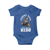Dirt Bike Boys Baby Onesie Funny Forgive Toys I Just Wanna Ride Motocross Rider - Wonder Print Shop