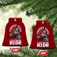 Dirt Bike Boys Ceramic Ornament Funny Forgive Toys I Just Wanna Ride Motocross Rider - Wonder Print Shop
