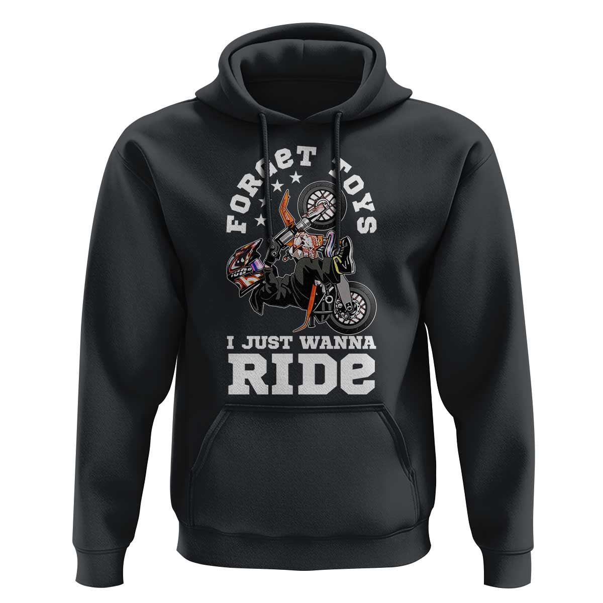 Dirt Bike Boys Hoodie Funny Forgive Toys I Just Wanna Ride Motocross Rider - Wonder Print Shop