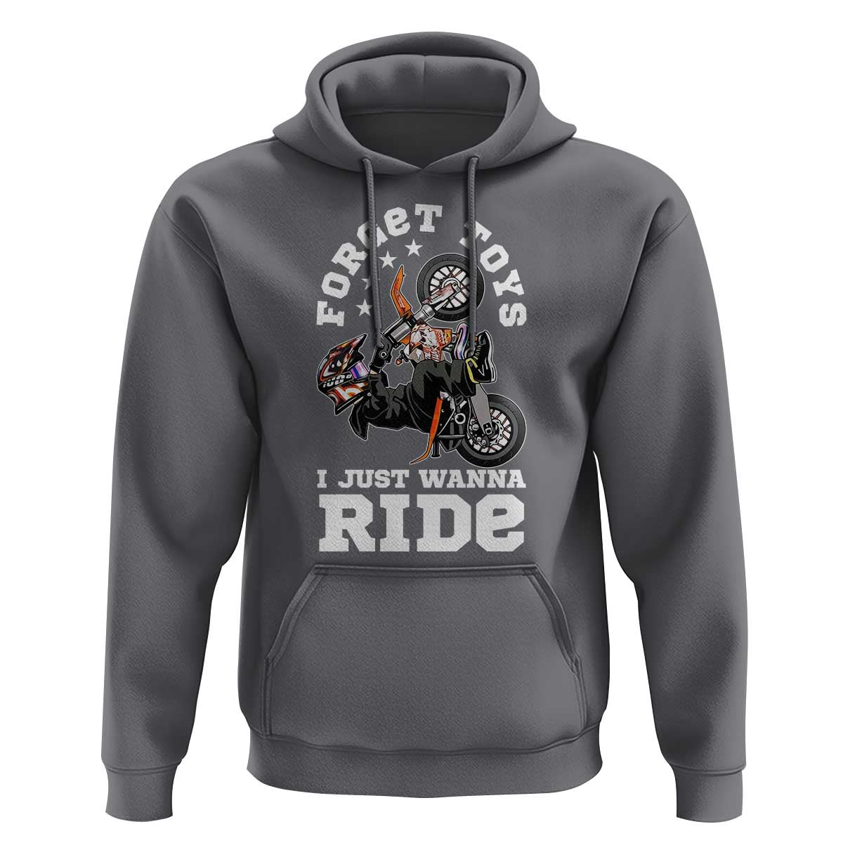 Dirt Bike Boys Hoodie Funny Forgive Toys I Just Wanna Ride Motocross Rider - Wonder Print Shop