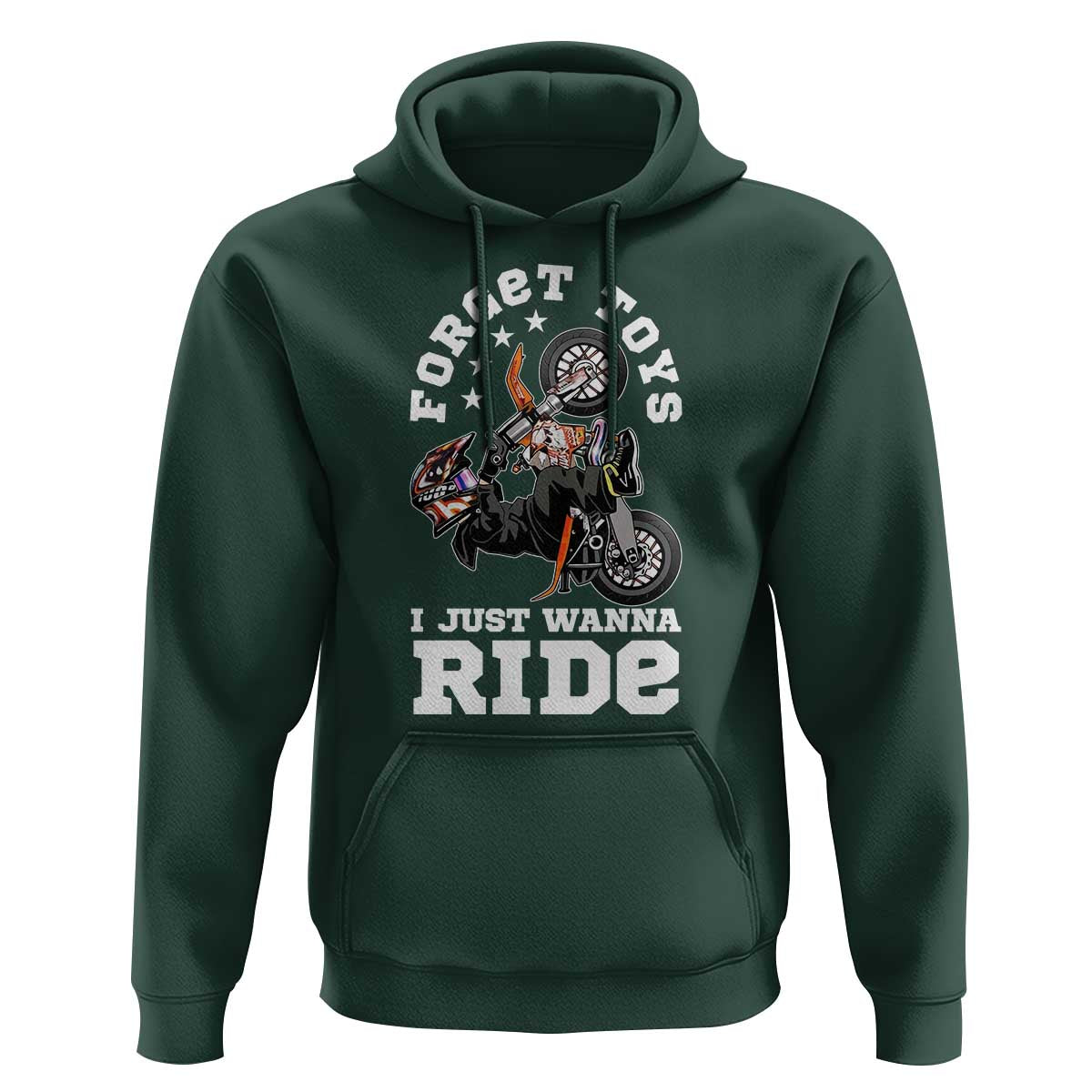 Dirt Bike Boys Hoodie Funny Forgive Toys I Just Wanna Ride Motocross Rider - Wonder Print Shop