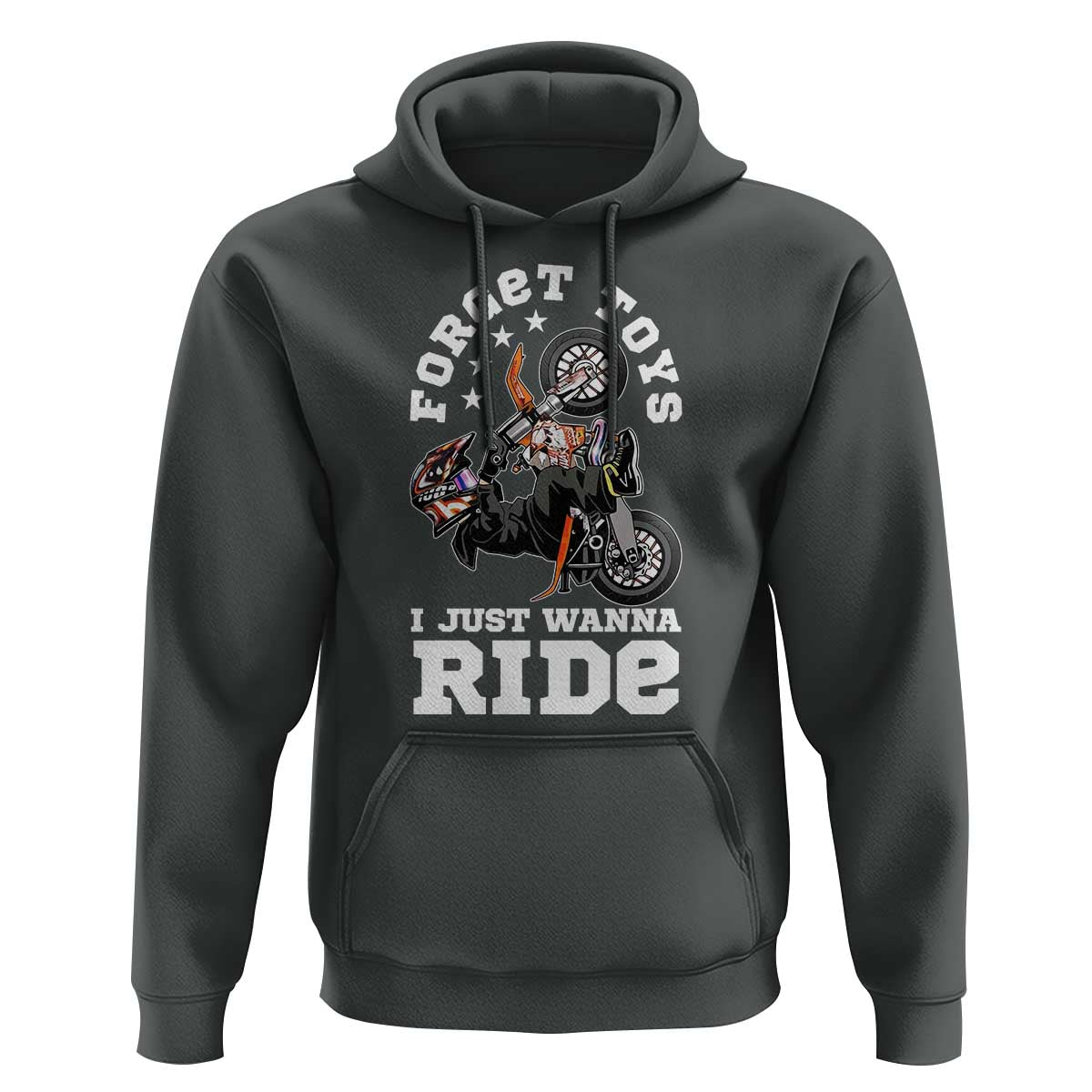 Dirt Bike Boys Hoodie Funny Forgive Toys I Just Wanna Ride Motocross Rider - Wonder Print Shop