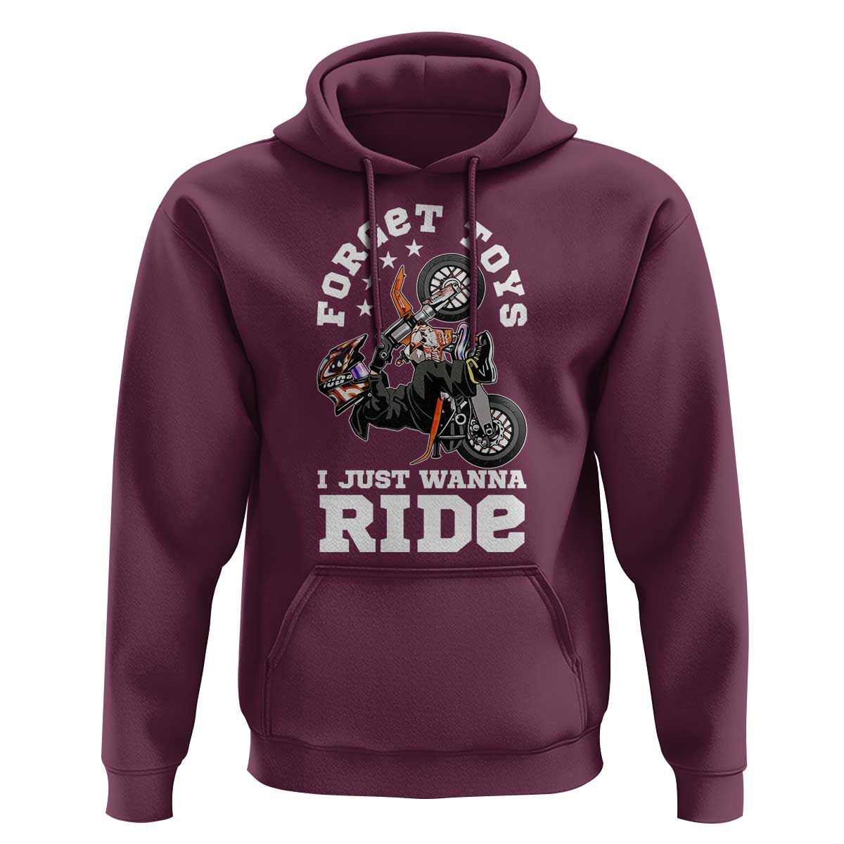 Dirt Bike Boys Hoodie Funny Forgive Toys I Just Wanna Ride Motocross Rider - Wonder Print Shop