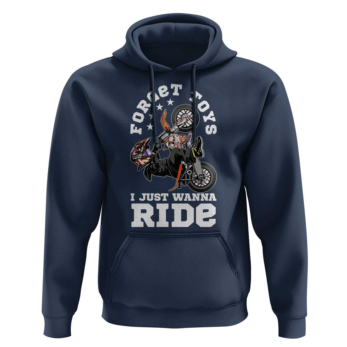 Dirt Bike Boys Hoodie Funny Forgive Toys I Just Wanna Ride Motocross Rider - Wonder Print Shop