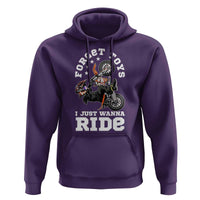 Dirt Bike Boys Hoodie Funny Forgive Toys I Just Wanna Ride Motocross Rider - Wonder Print Shop