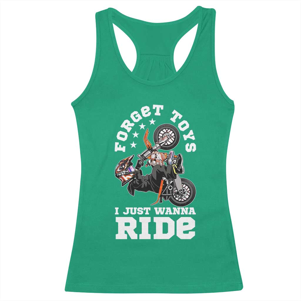 Dirt Bike Boys Racerback Tank Top Funny Forgive Toys I Just Wanna Ride Motocross Rider - Wonder Print Shop