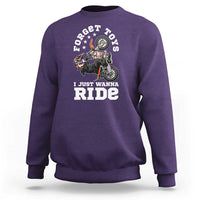 Dirt Bike Boys Sweatshirt Funny Forgive Toys I Just Wanna Ride Motocross Rider - Wonder Print Shop