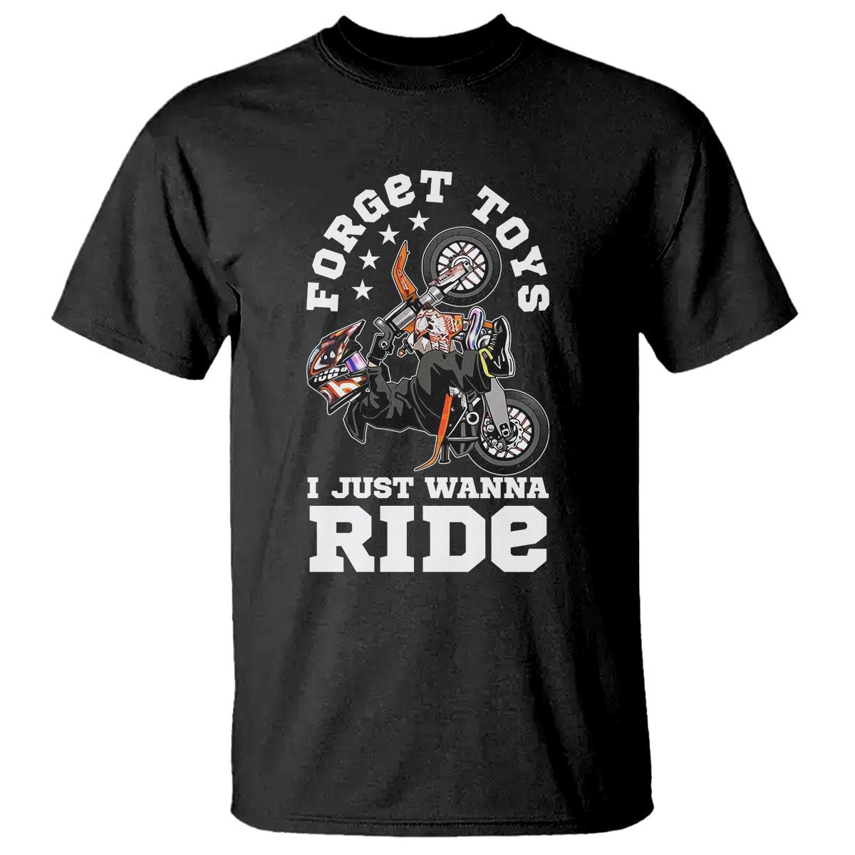 Dirt Bike Boys T Shirt Funny Forgive Toys I Just Wanna Ride Motocross Rider - Wonder Print Shop