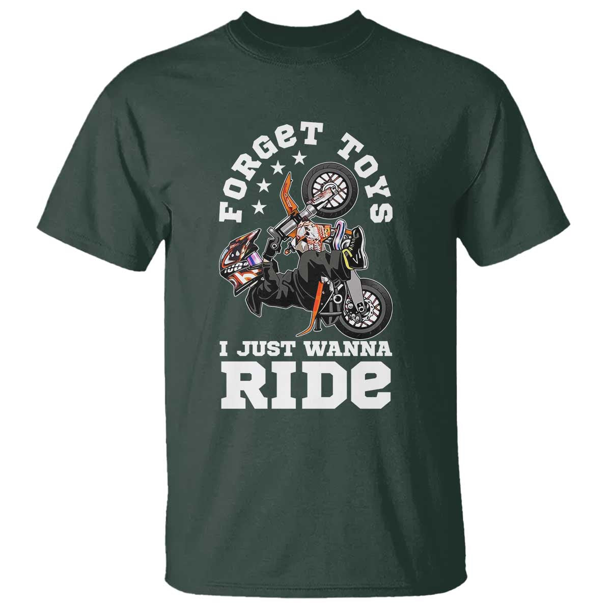 Dirt Bike Boys T Shirt Funny Forgive Toys I Just Wanna Ride Motocross Rider - Wonder Print Shop