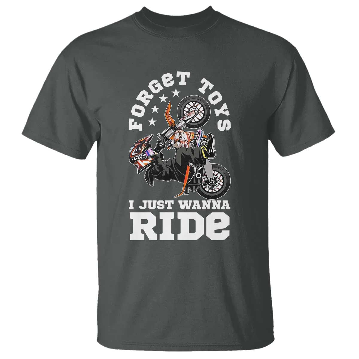 Dirt Bike Boys T Shirt Funny Forgive Toys I Just Wanna Ride Motocross Rider - Wonder Print Shop