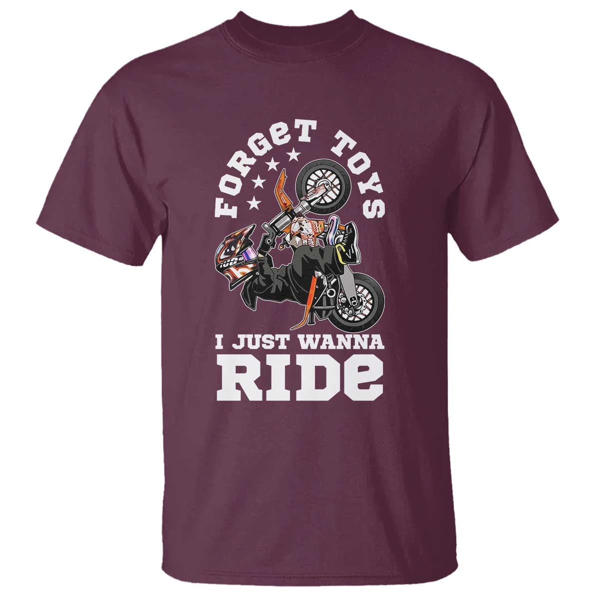 Dirt Bike Boys T Shirt Funny Forgive Toys I Just Wanna Ride Motocross Rider - Wonder Print Shop