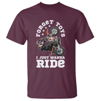Dirt Bike Boys T Shirt Funny Forgive Toys I Just Wanna Ride Motocross Rider - Wonder Print Shop