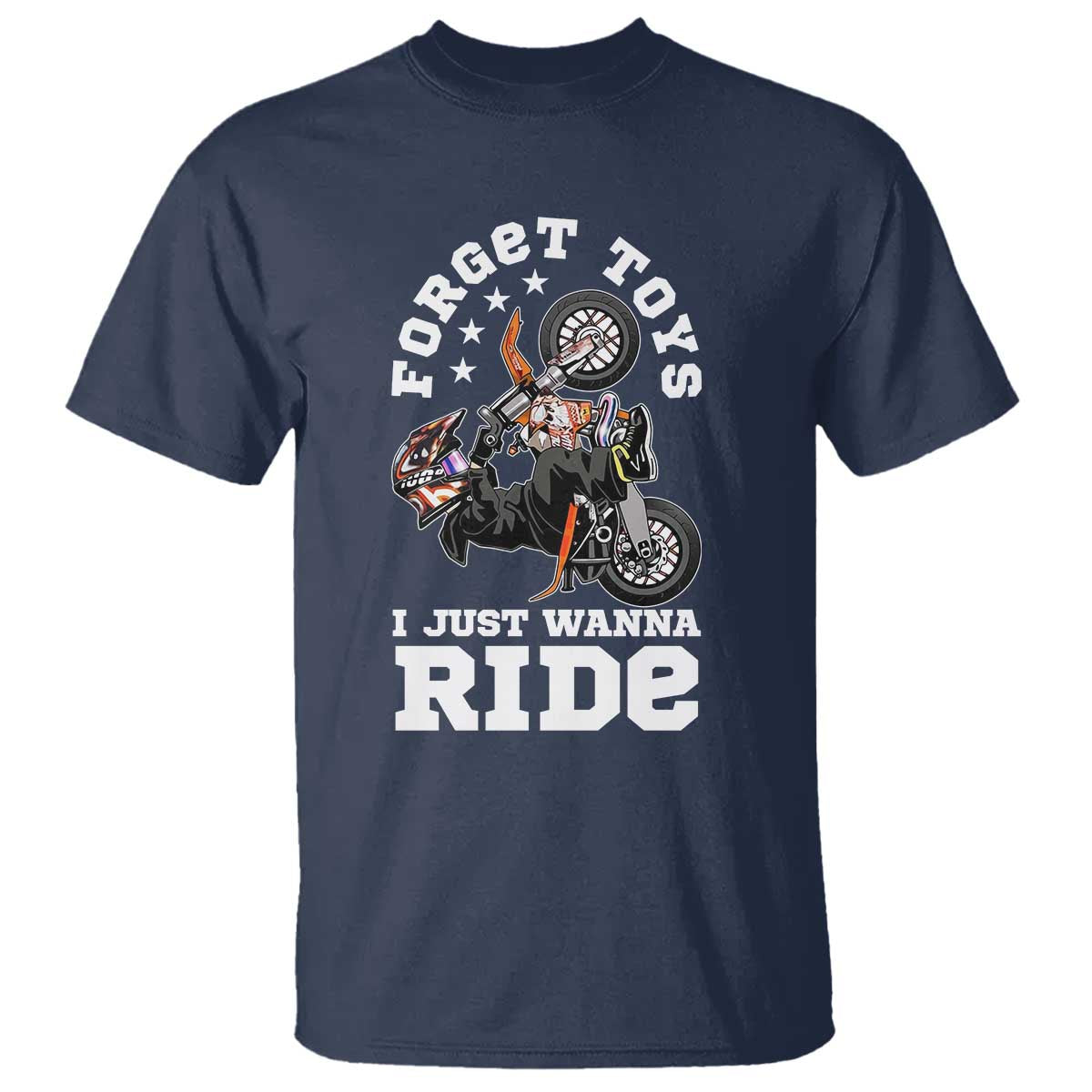 Dirt Bike Boys T Shirt Funny Forgive Toys I Just Wanna Ride Motocross Rider - Wonder Print Shop