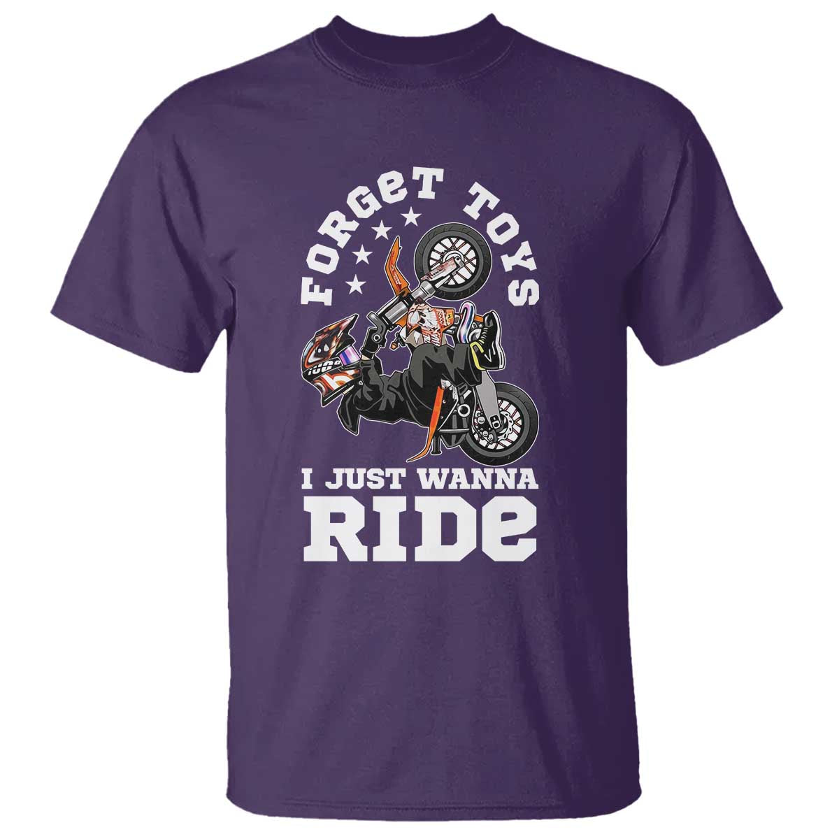 Dirt Bike Boys T Shirt Funny Forgive Toys I Just Wanna Ride Motocross Rider - Wonder Print Shop