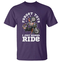 Dirt Bike Boys T Shirt Funny Forgive Toys I Just Wanna Ride Motocross Rider - Wonder Print Shop